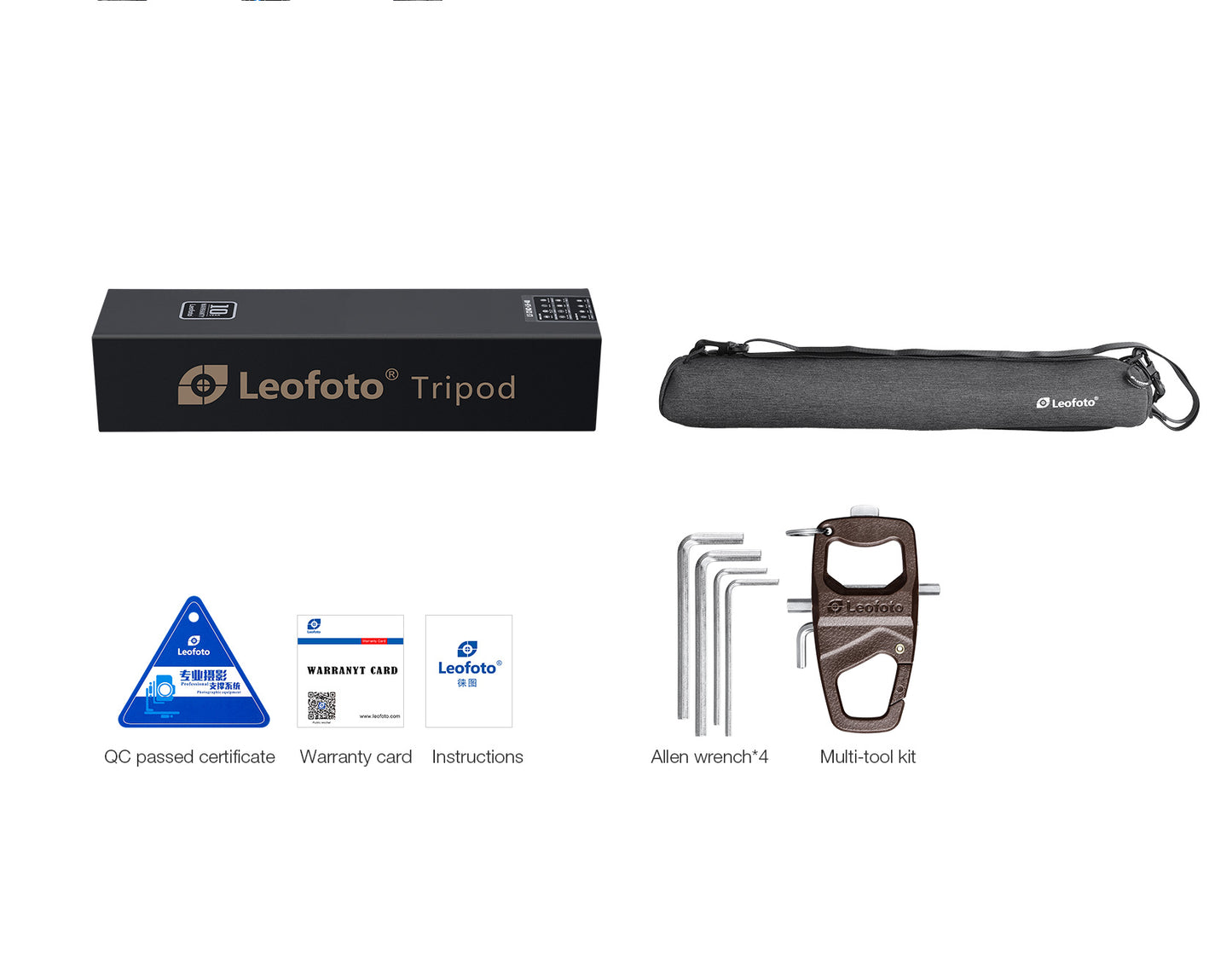 Leofoto "Mr Y" Tripod LY-224C + BV-0R + LB-38 (Video Tripod)