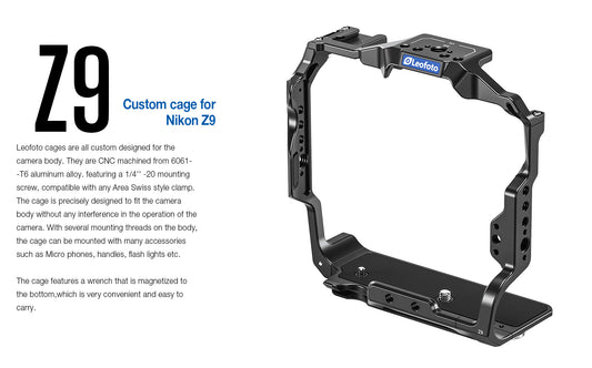 Leofoto Nikon Z9 Camera Cage