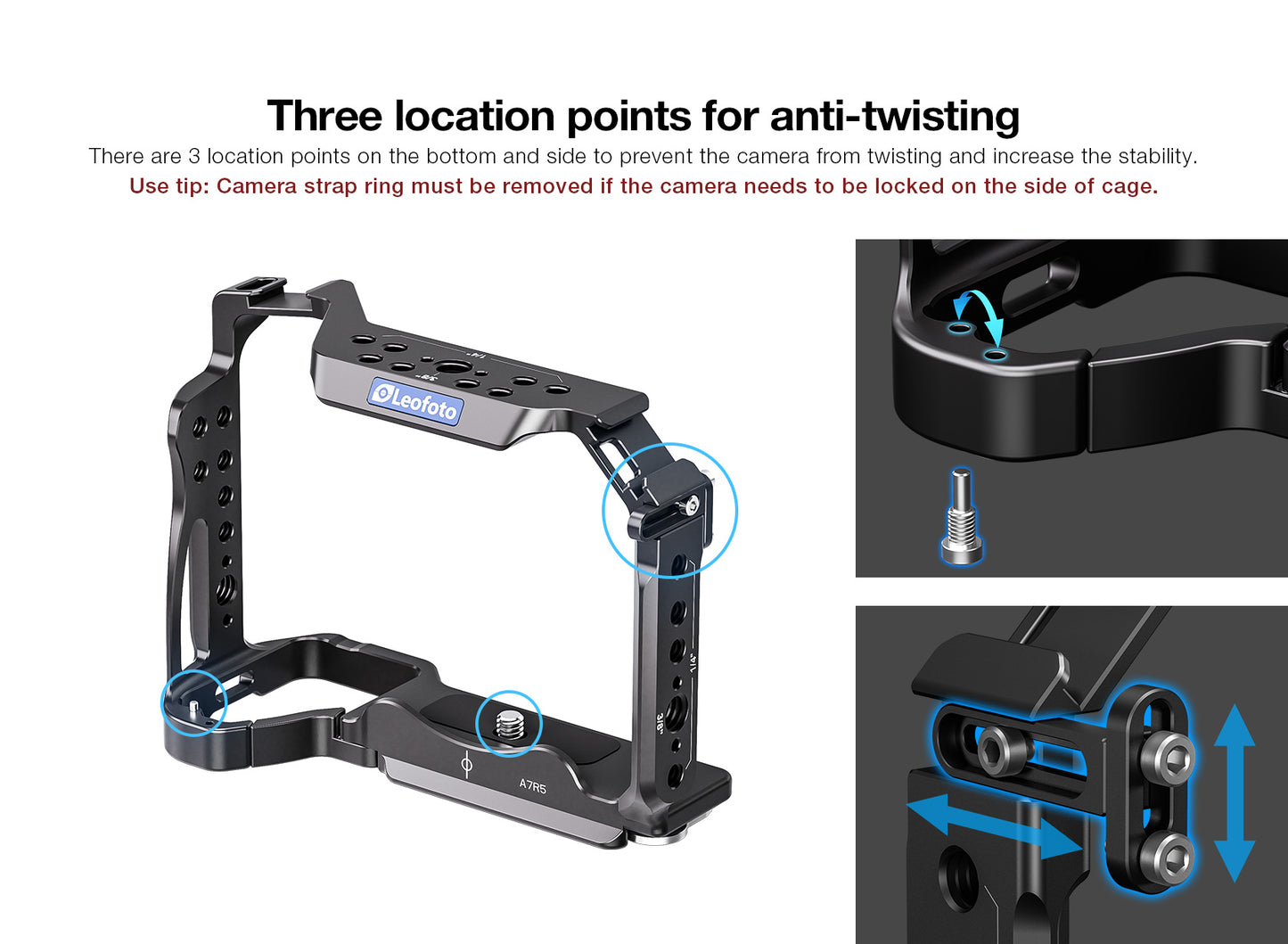 Leofoto Sony A7R5/A7RV/A1 Camera Cage