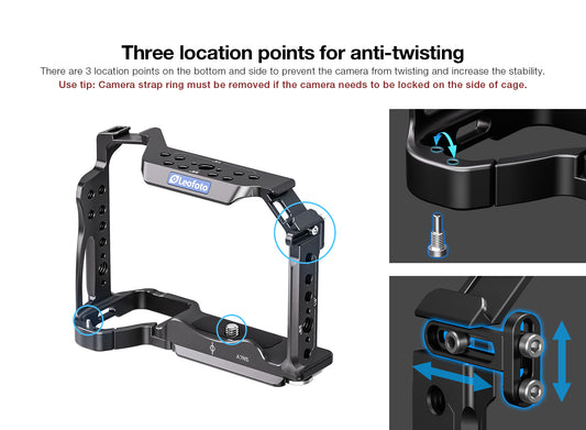 Leofoto Sony A7R5/A7RV/A1 Camera Cage