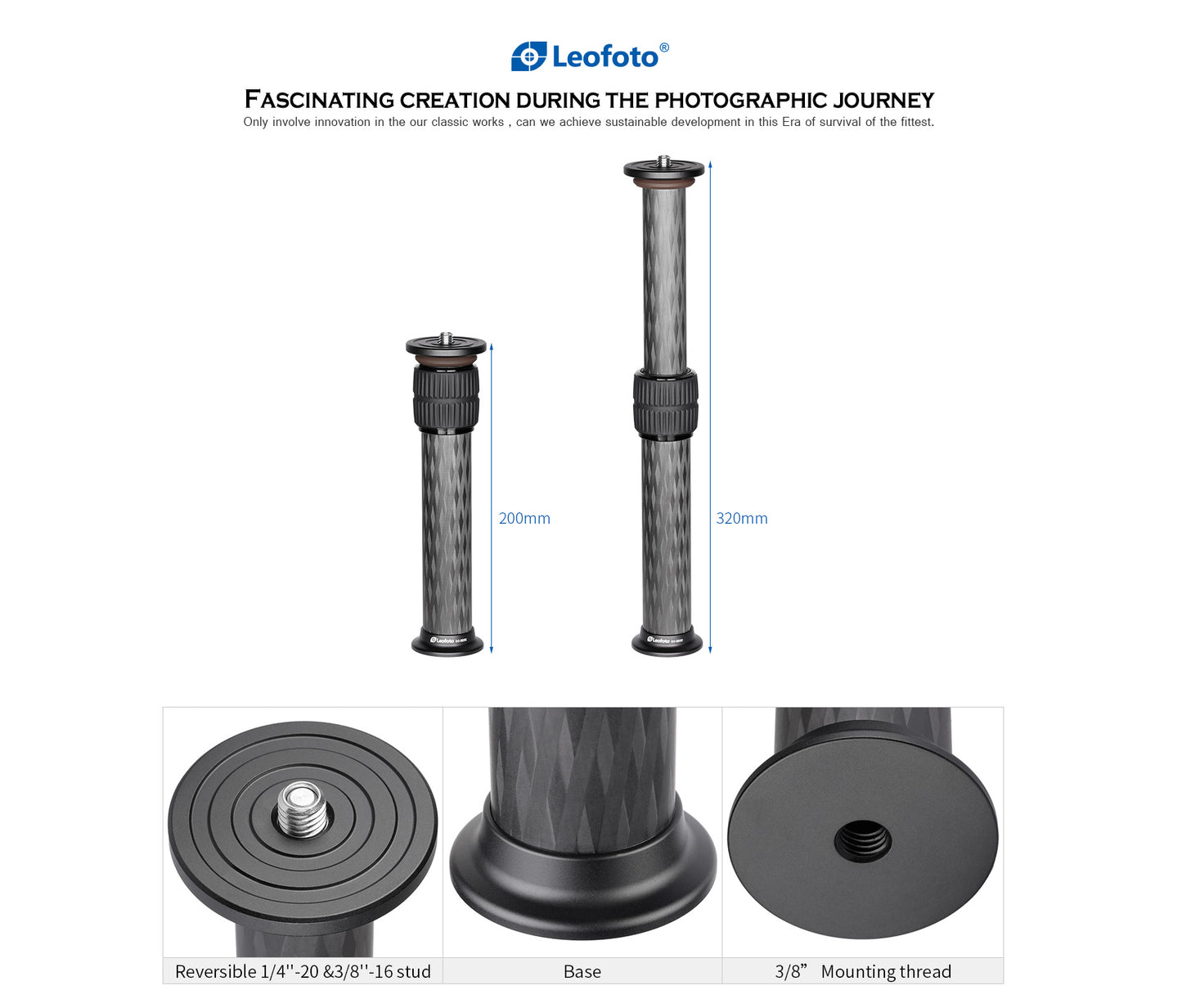 Leofoto DC-282C center column