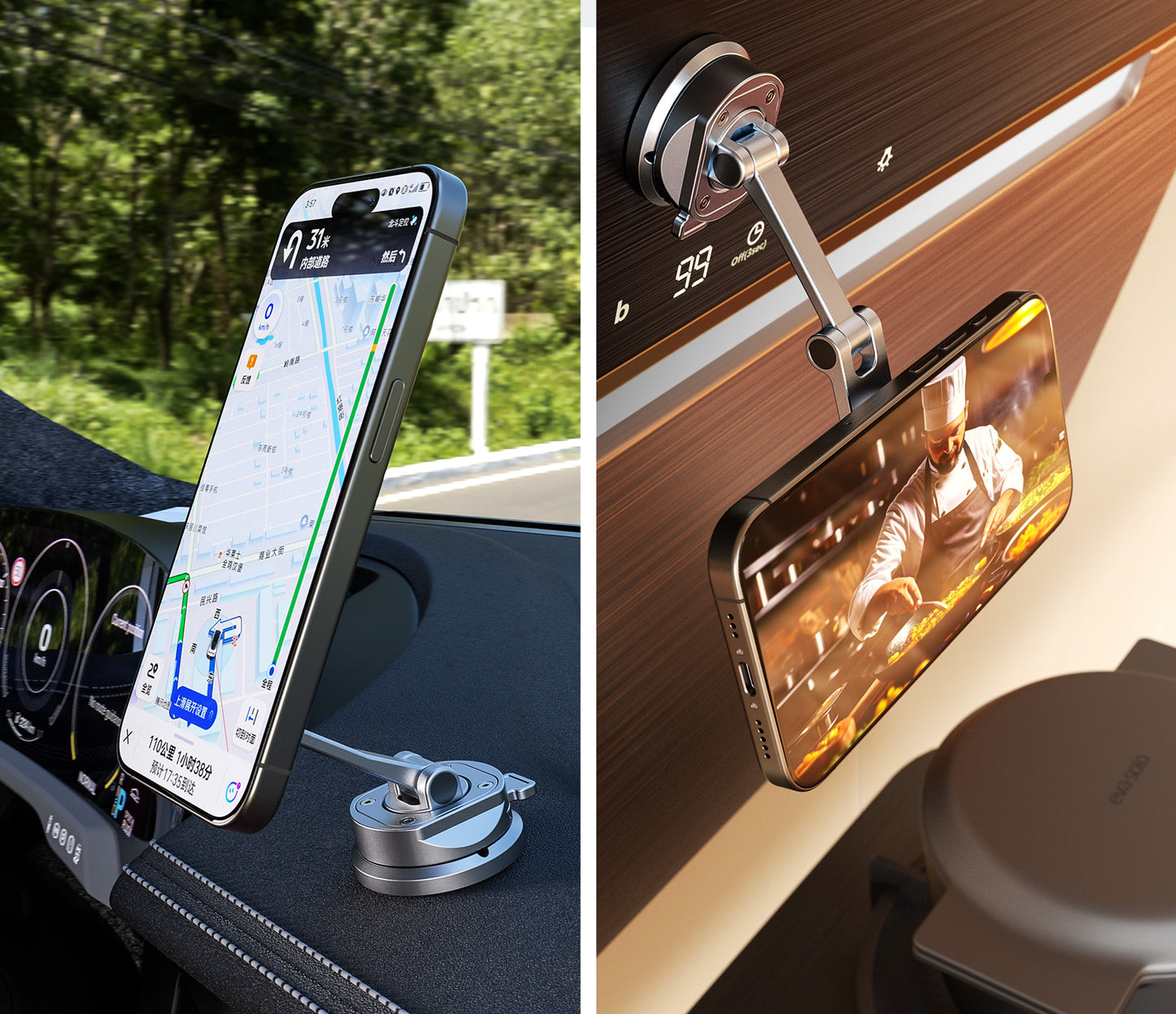 Leofoto Magsafe Car Phone Mount PM-02