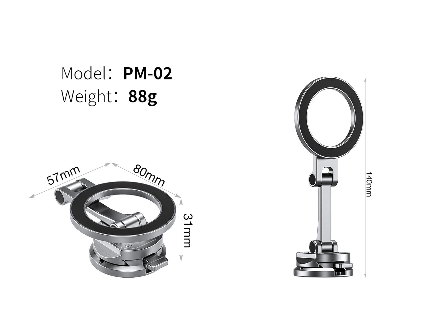Leofoto Magsafe Car Phone Mount PM-02
