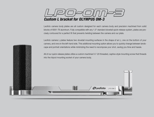 Leofoto LPO-OM-3 for Olympus OM-3