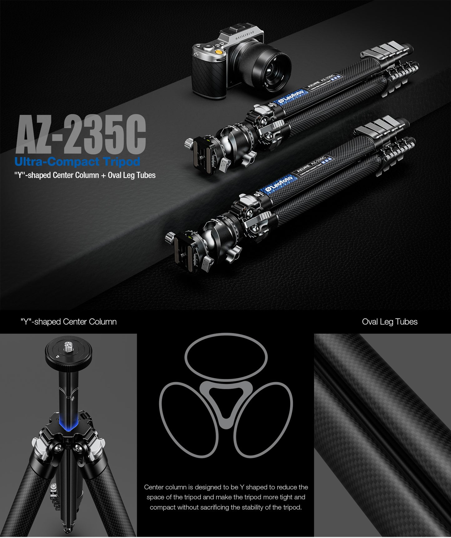 Leofoto "Azure" Tripod AZ-235C travel tripod (2025)