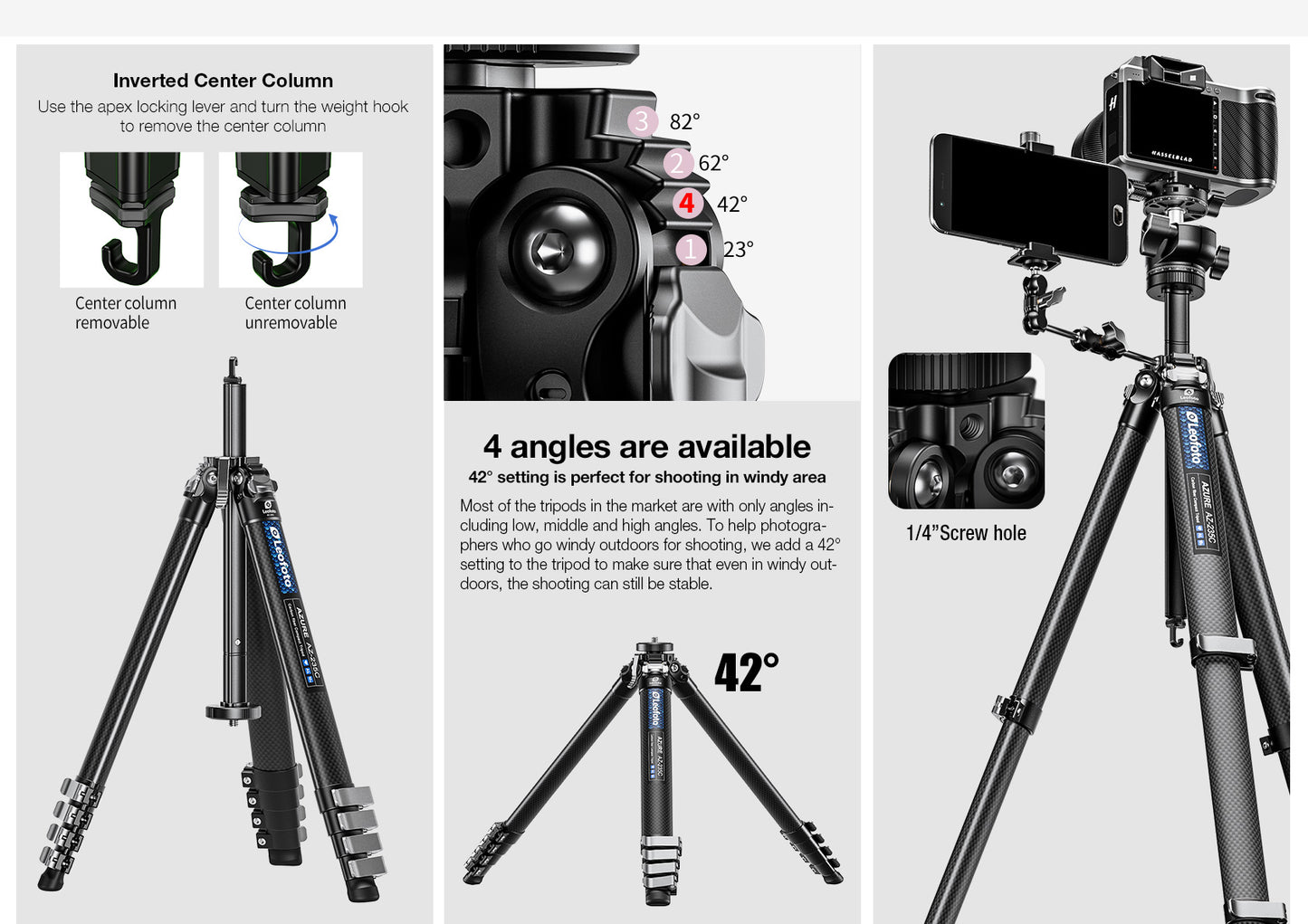 Leofoto "Azure" Tripod AZ-235C travel tripod (2025)