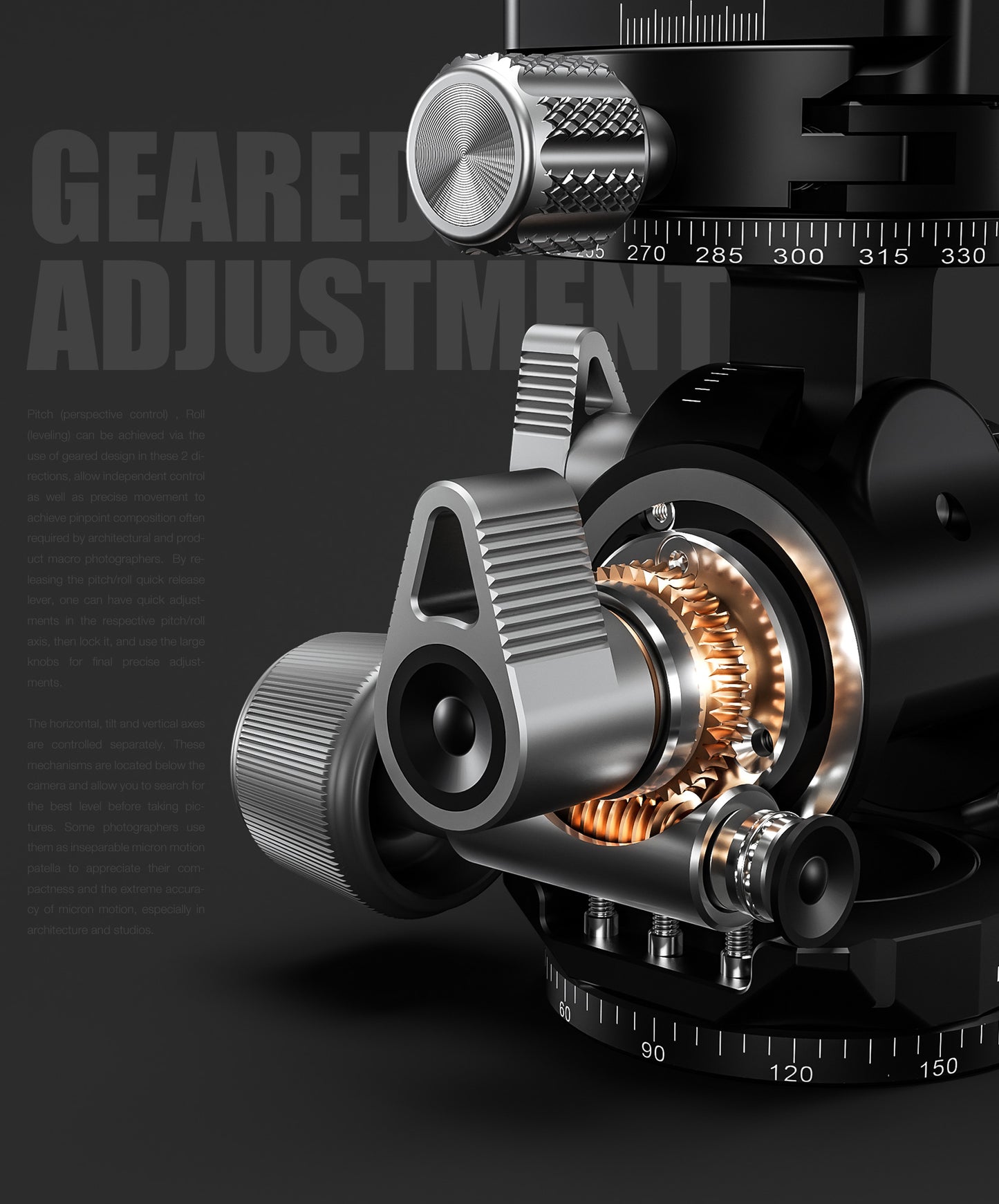 Leofoto G3 geared head