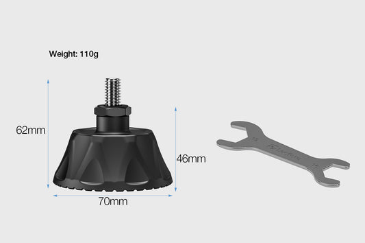 Leofoto 70mm suction cup for monopod foot