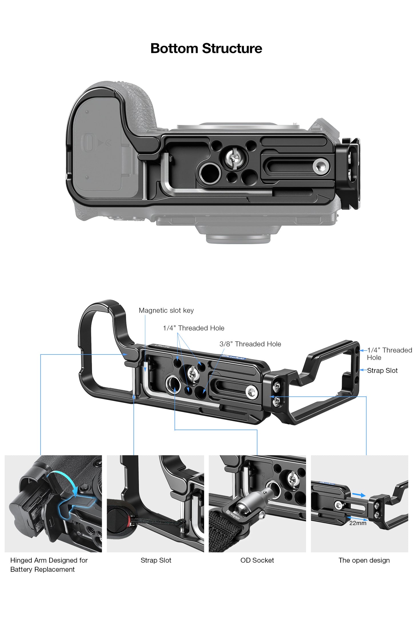 Leofoto LPN-Z8 L bracket for Nikon Z8