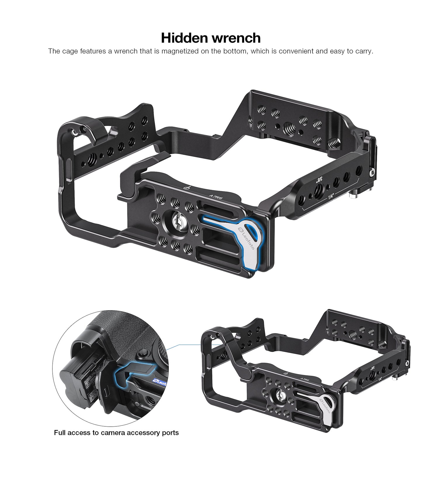 Leofoto Sony A7R5/A7RV/A1 Camera Cage