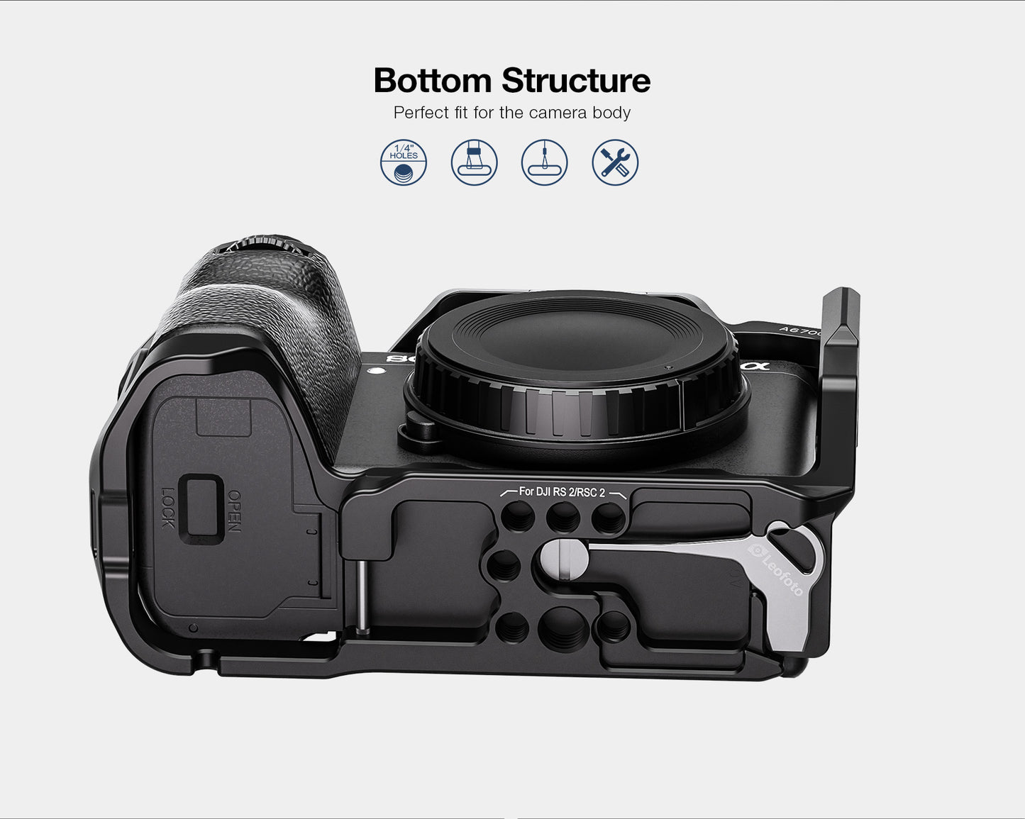 Leofoto Sony A6700 Camera Cage