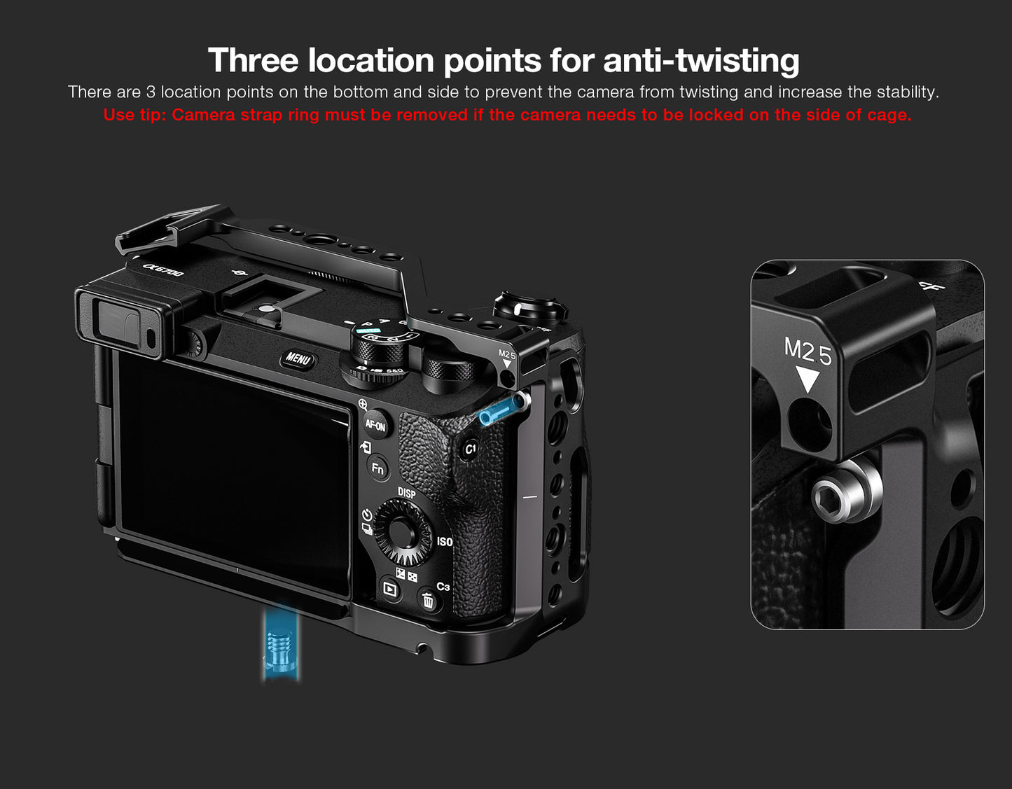 Leofoto Sony A6700 Camera Cage