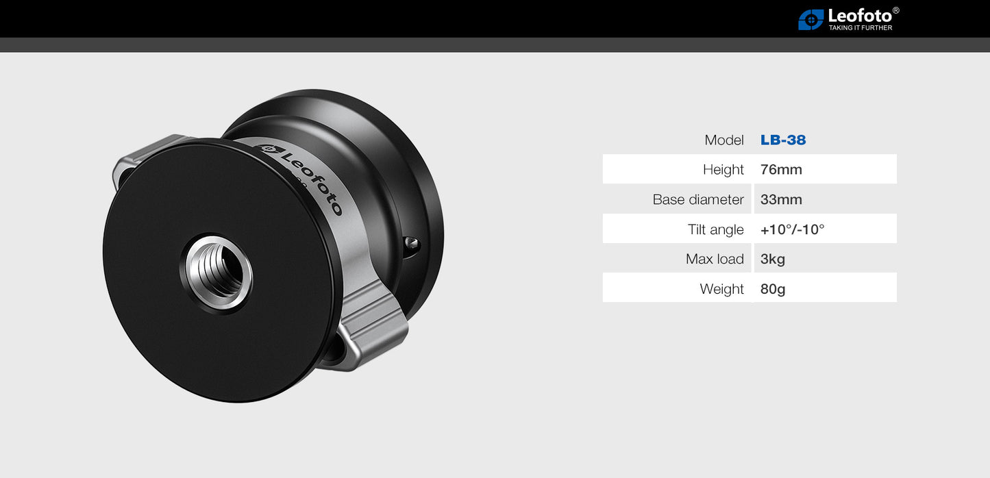 Leofoto "Mr Y" Tripod LY-224C + BV-0R + LB-38 (Video Tripod)