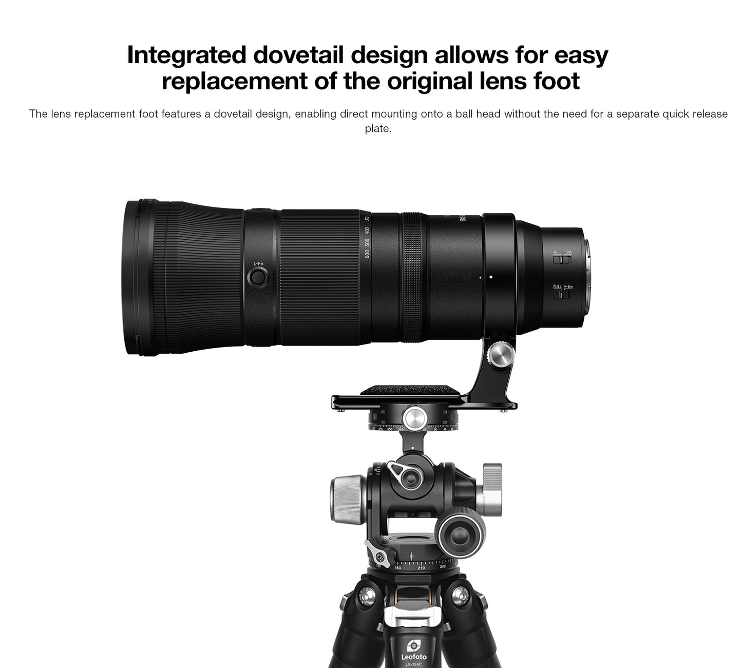 Leofoto Lens Collar NFC-01 For Nikon Z 180-600mm F5-6.3