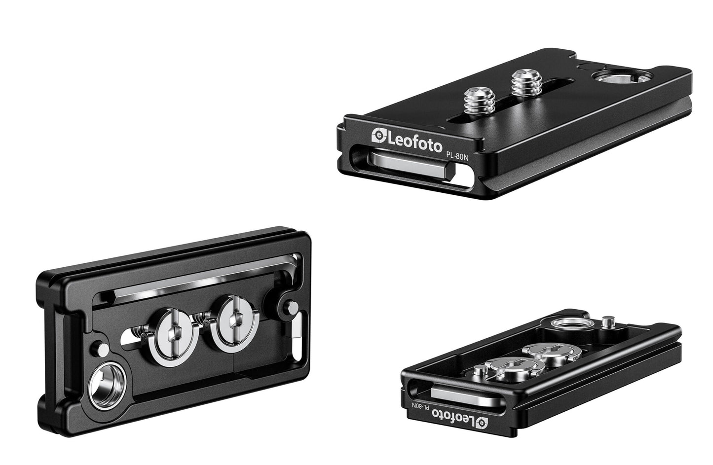 Leofoto PL-62N/PL-80N with QD socket arca swiss plates