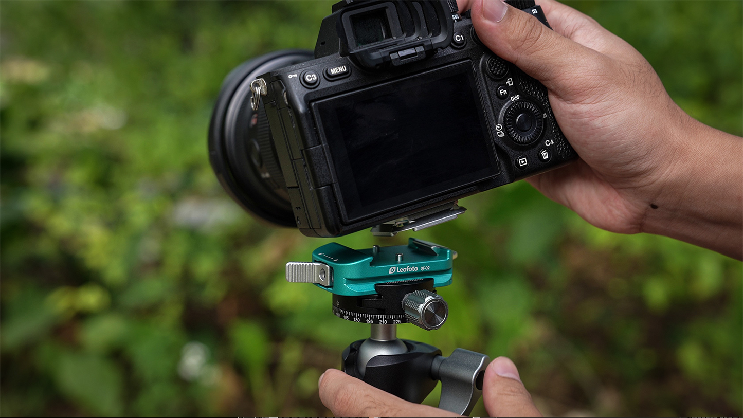 Leofoto QF-02 Arca Swiss Quick Release Kit (Black/Silver/Orange/Blue)