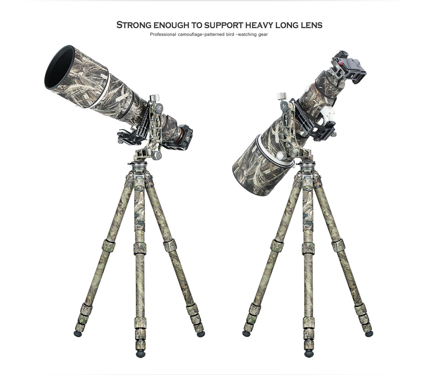 Leofoto Tripod LS-365CEX Full Camouflage + PG-1 Half Camouflaged Gimbal head