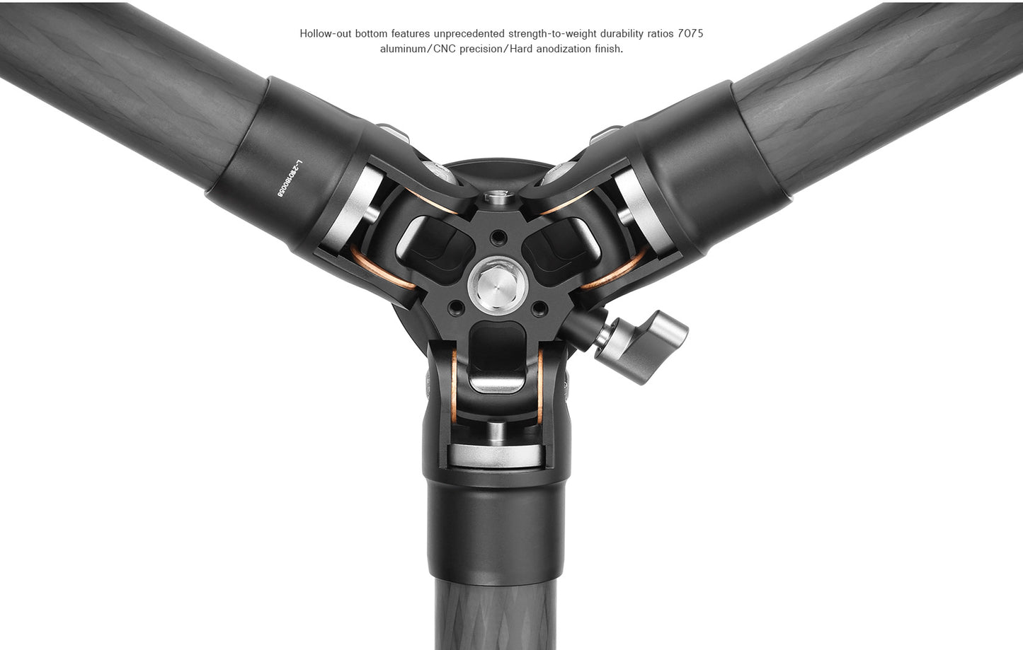 Leofoto Tripod LS-365CEX Carbon Fiber 5 Section with Built-in Leveling Base 15° Tilt