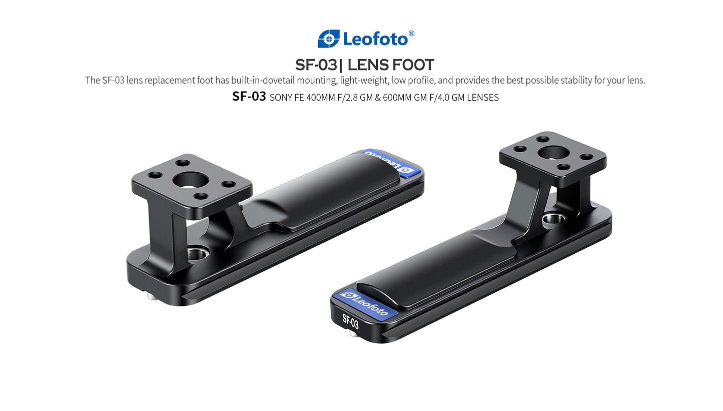 Leofoto Lens Foot For Sony Lenses SF-01, SF-02N, SF-03
