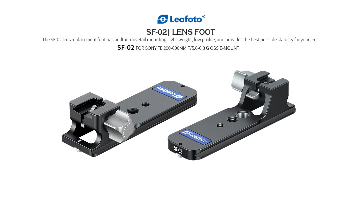 Leofoto Lens Foot For Sony Lenses SF-01, SF-02N, SF-03