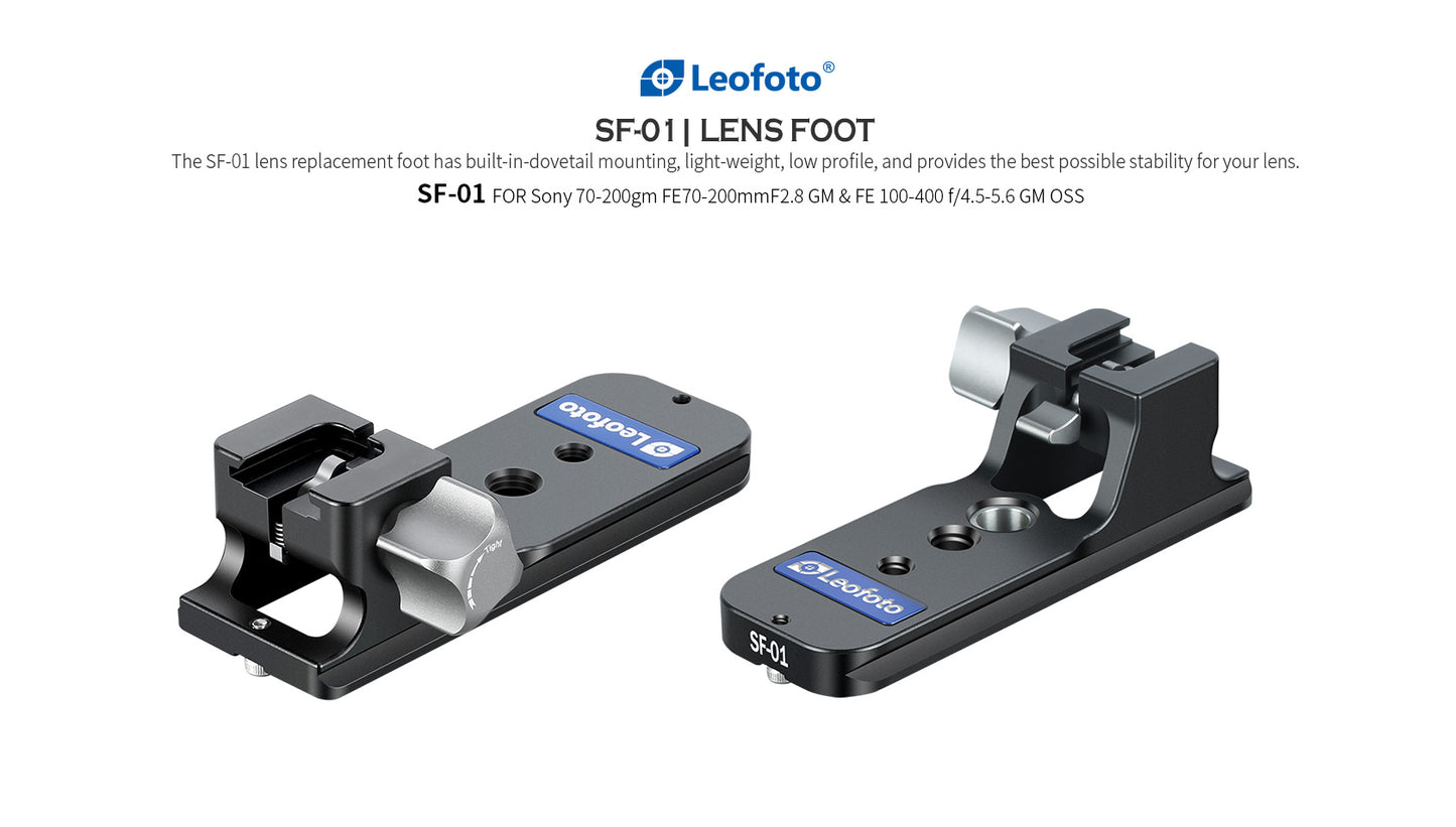 Leofoto Lens Foot For Sony Lenses SF-01, SF-02N, SF-03