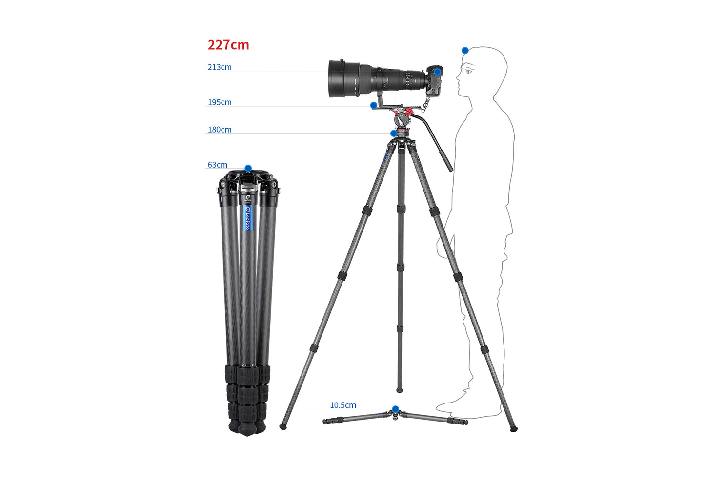 Leofoto LM-404C Tripod