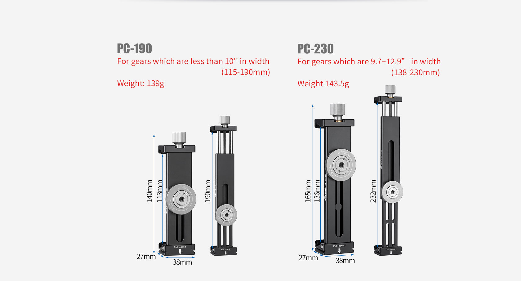 Leofoto PC-190 and PC-230 - photosphere.sg