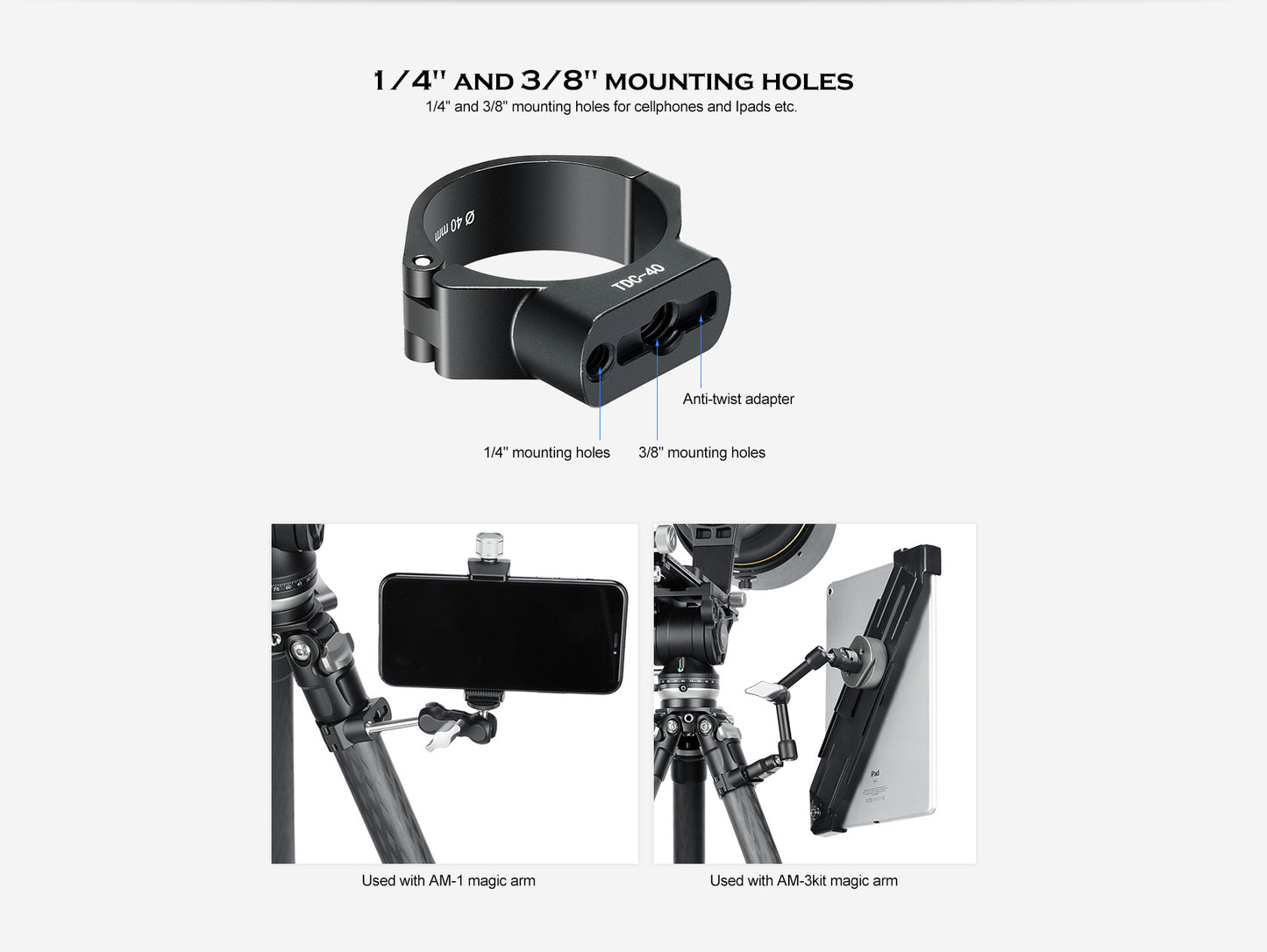 Leofoto TDC Tripod threaded leg collar
