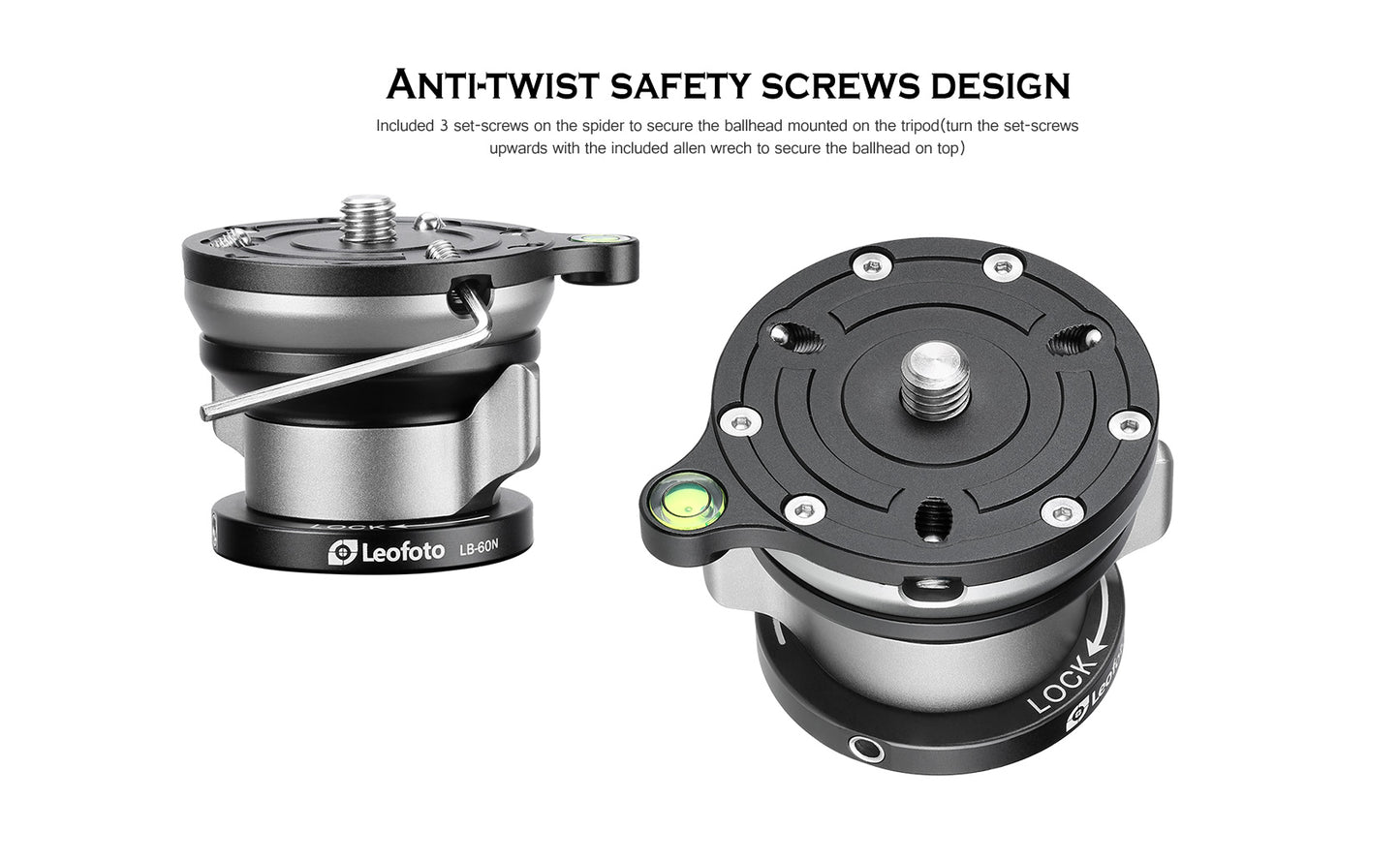 Leofoto LB-60N, LB-65, LB-75, LB-75S leveling base