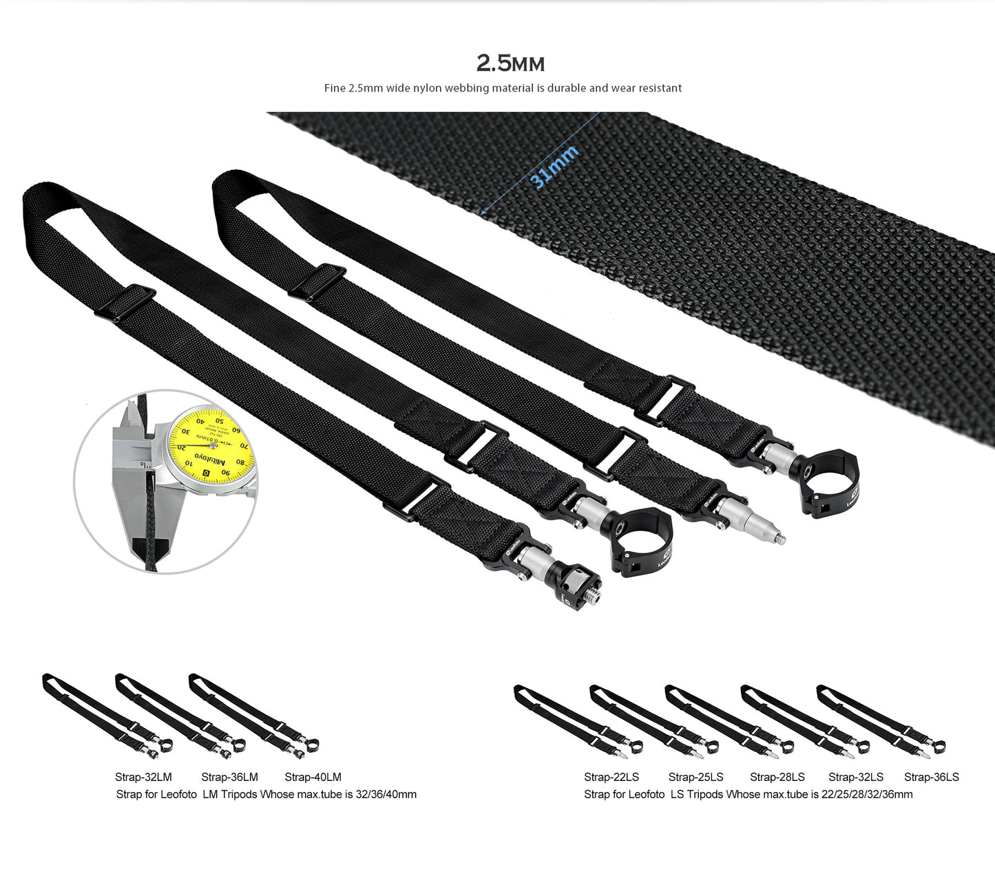 Leofoto Tripod Quick Detach Strap For LS/LM series