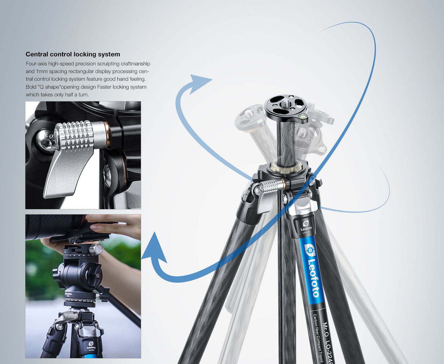 Leofoto Tripod LO-224C + BV-1R