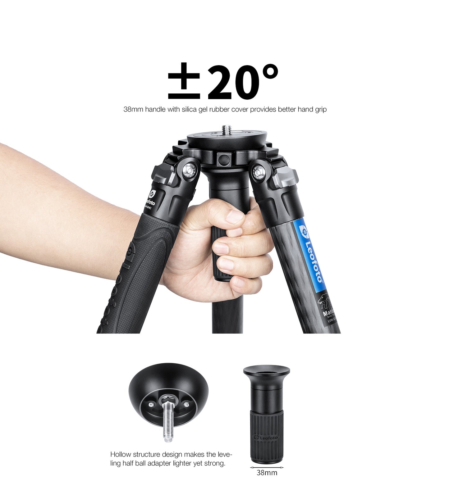 Leofoto Manba Tripod LVM-324C and BV-10/BV-15 Arca Swiss Fluid head