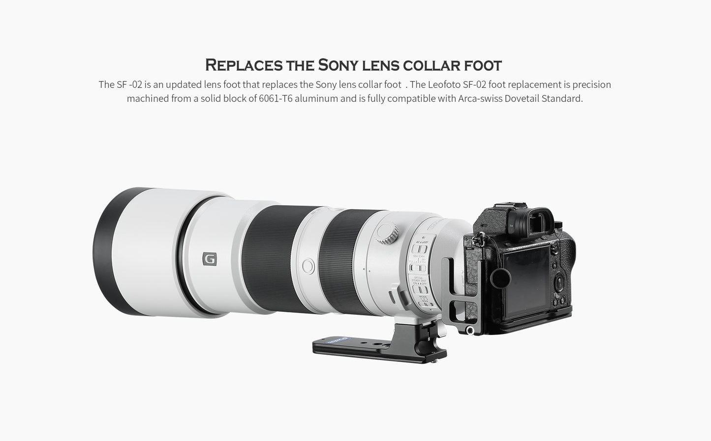 Leofoto Lens Foot For Sony Lenses SF-01, SF-02N, SF-03