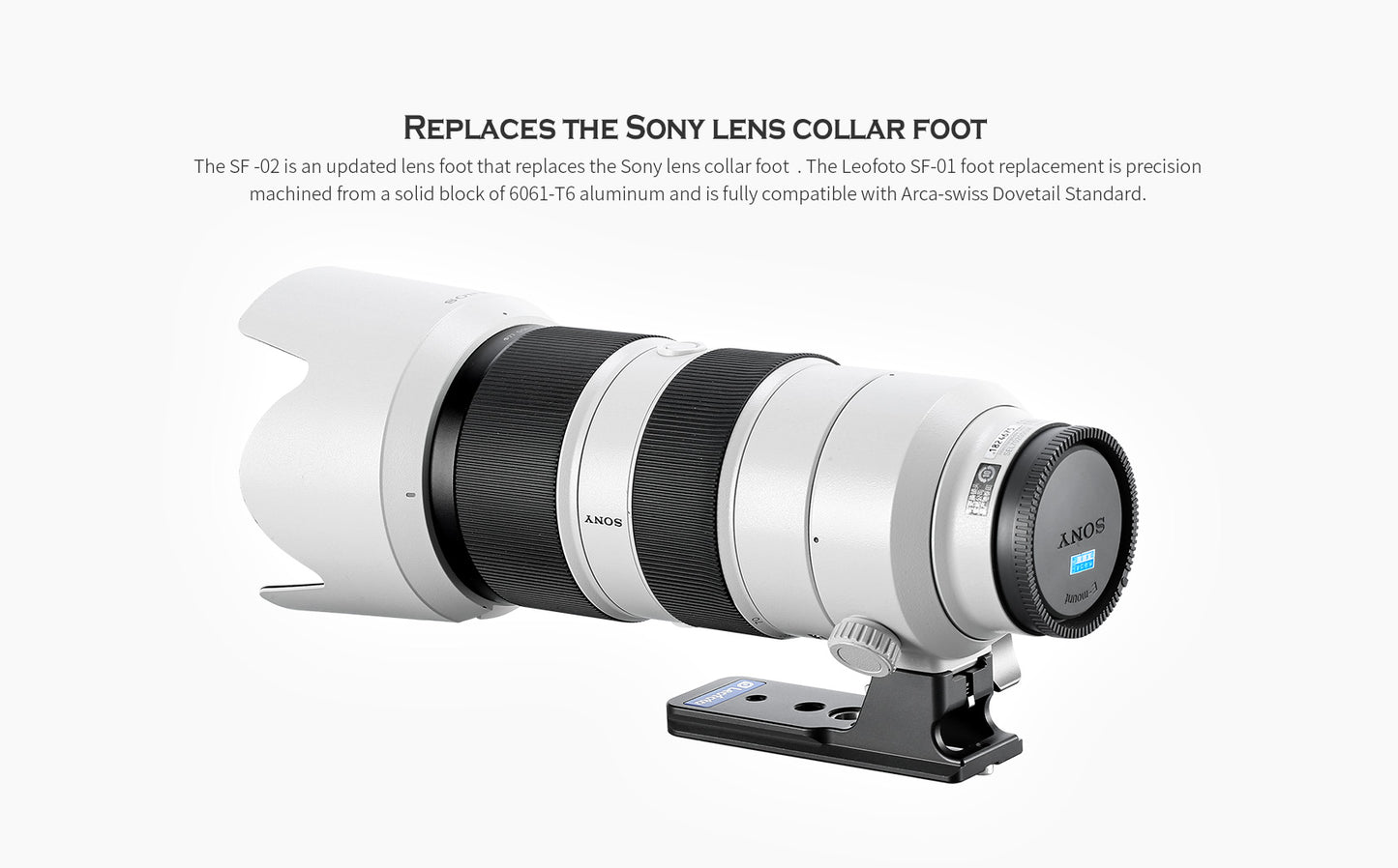 Leofoto Lens Foot For Sony Lenses SF-01, SF-02N, SF-03