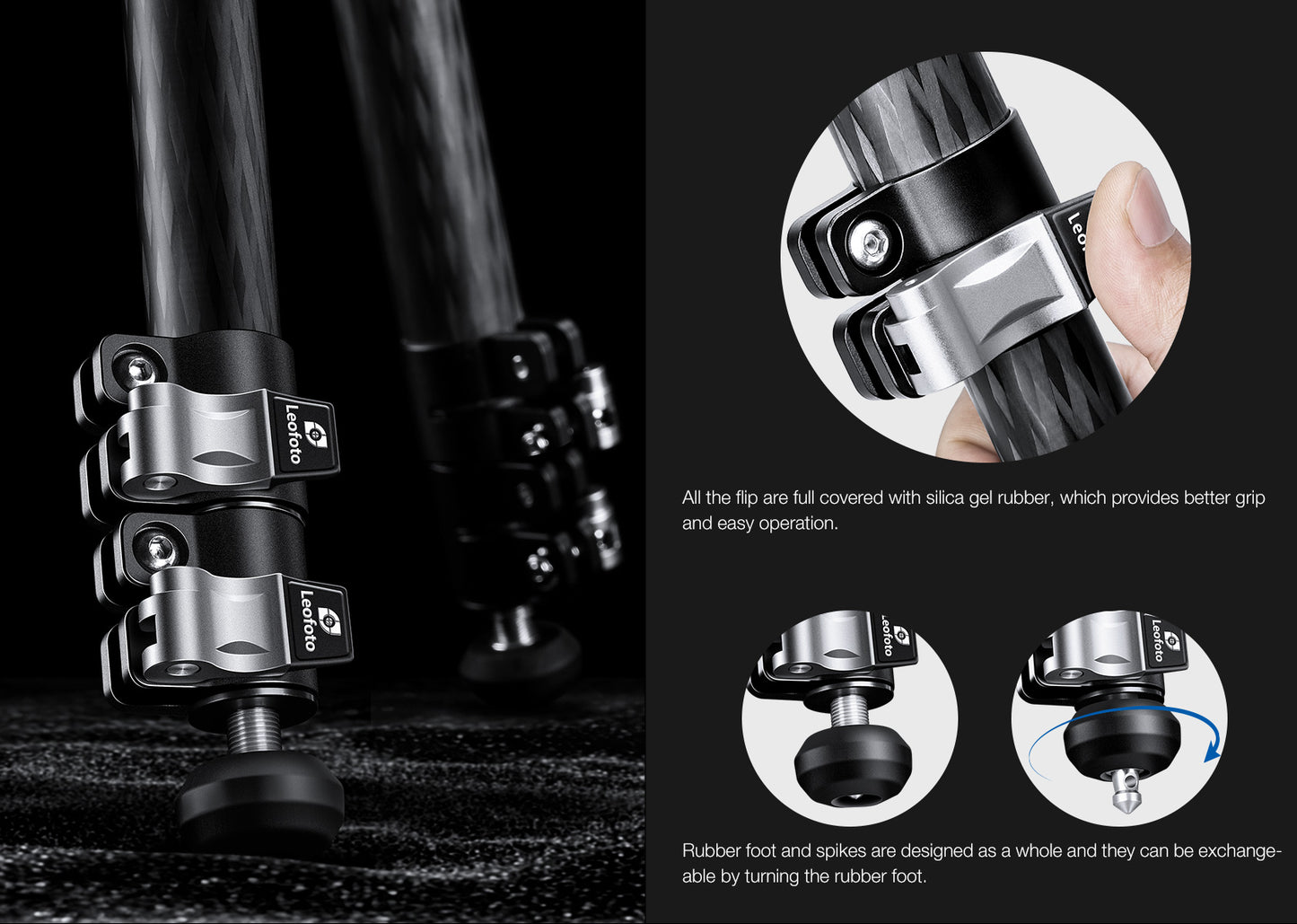 Leofoto Manba Tripod LVM-323C and BV-10/BV-15 Arca Swiss Fluid head