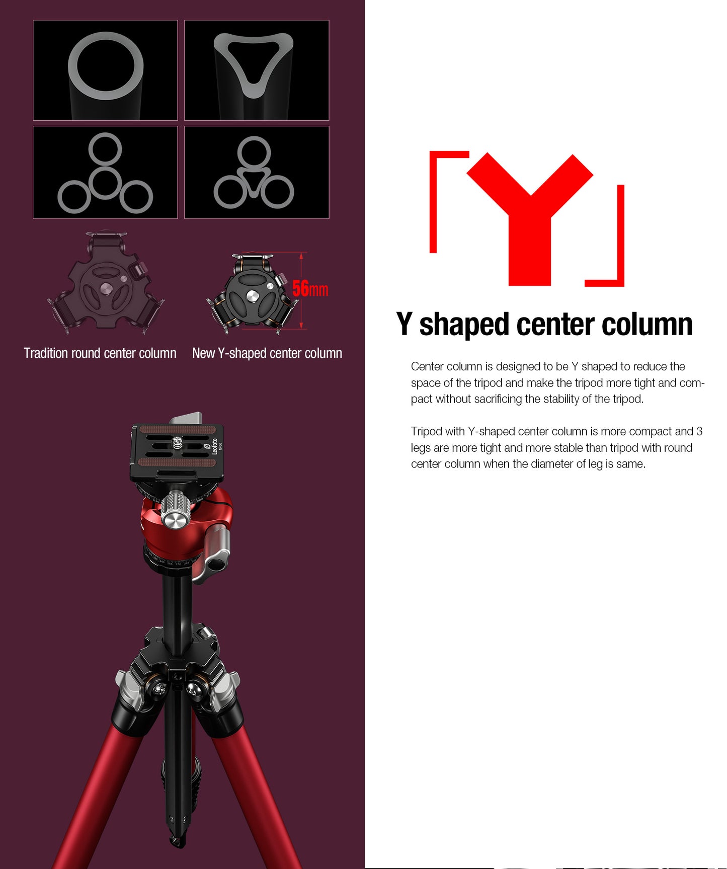 Leofoto "Mr Y" Tripod LY-224C + LH-25R