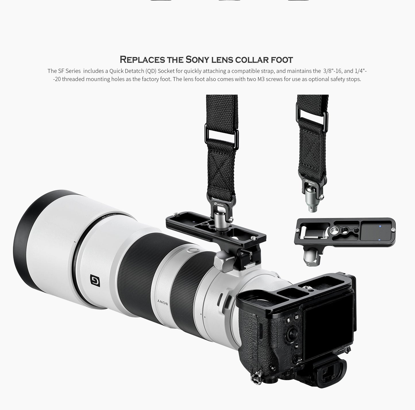 Leofoto Lens Foot For Sony Lenses SF-01, SF-02N, SF-03