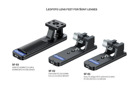 Leofoto Lens Foot For Sony Lenses SF-01, SF-02N, SF-03