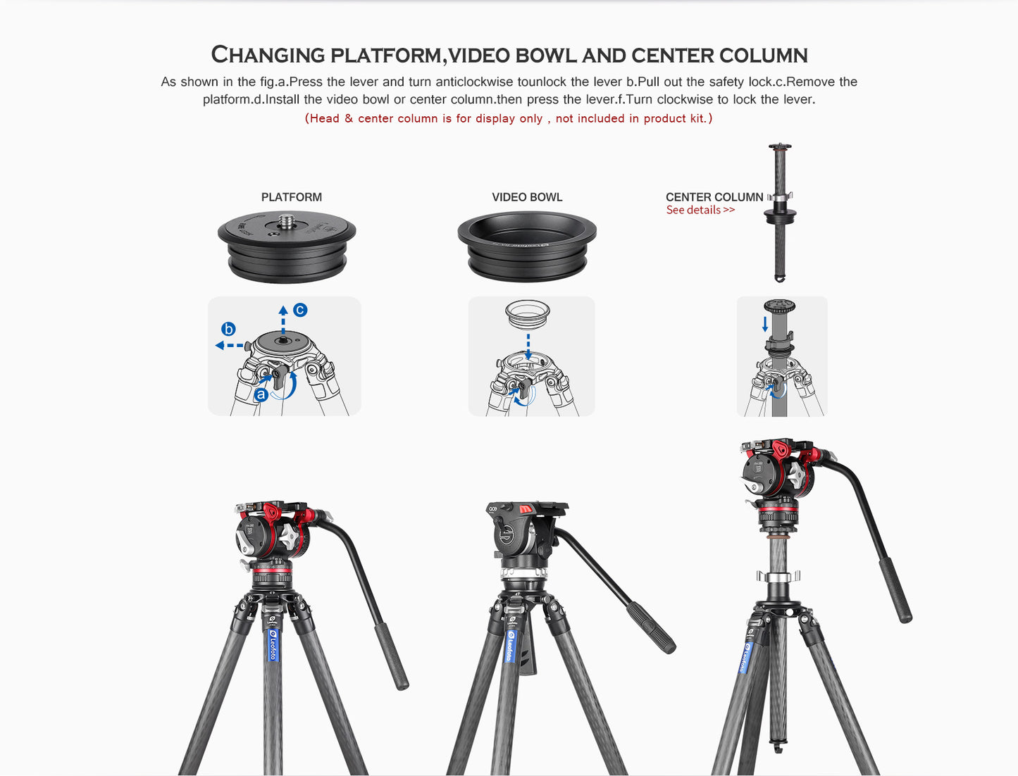 Leofoto LM-404CL Tripod