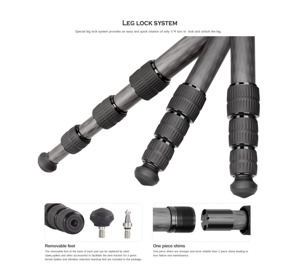 Leofoto Ranger Leveller Tripod LS-223CEX/ 284CEX / 324CEX / 325CEX / 365CEX