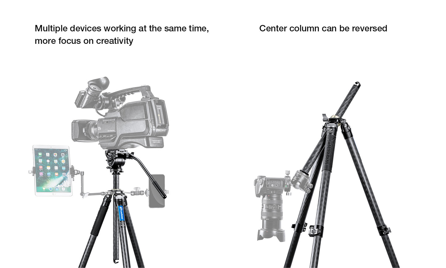 Leofoto Manba Tripod LV-284C and BV-5 Arca Swiss Fluid head