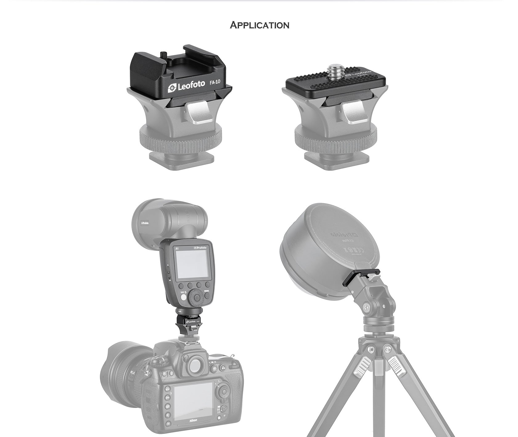 Leofoto FA-10 & FA-11 flash quick release system adapter - photosphere.sg