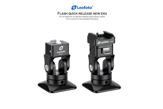 Leofoto FA-14 & FA-10 flash quick release system adapter - photosphere.sg