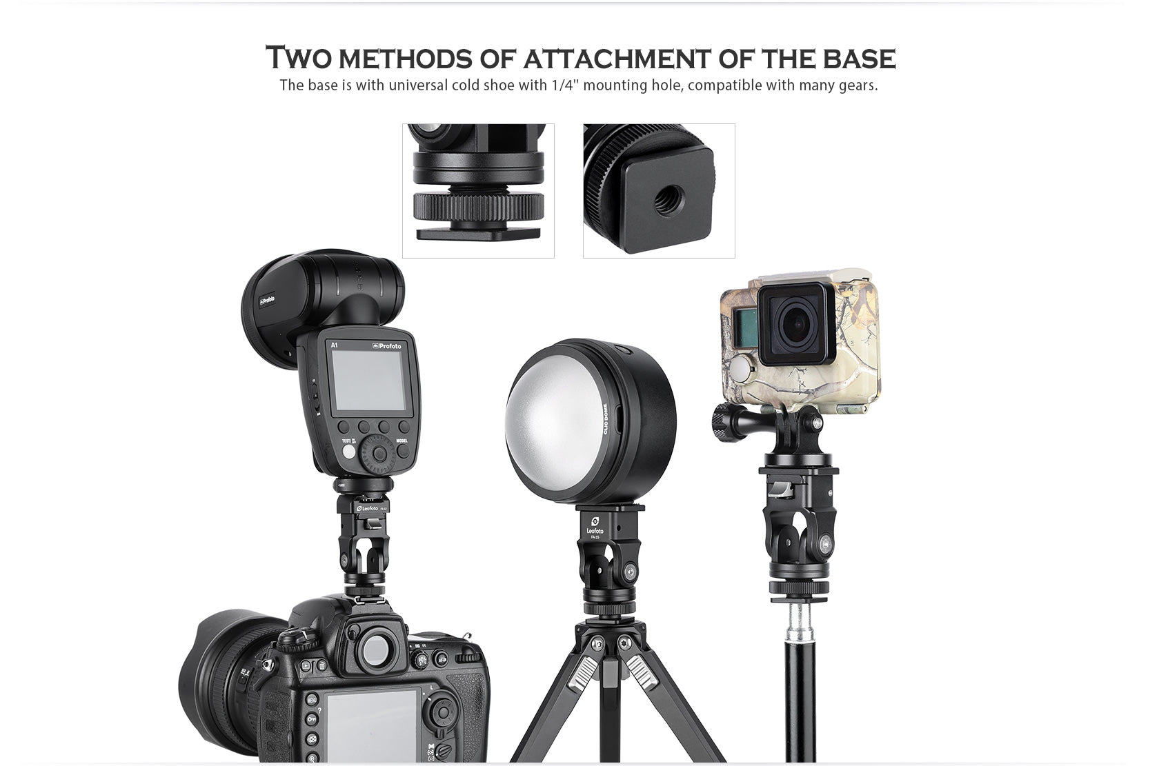 Leofoto FA-15 & FA-10 flash quick release system adapter - photosphere.sg