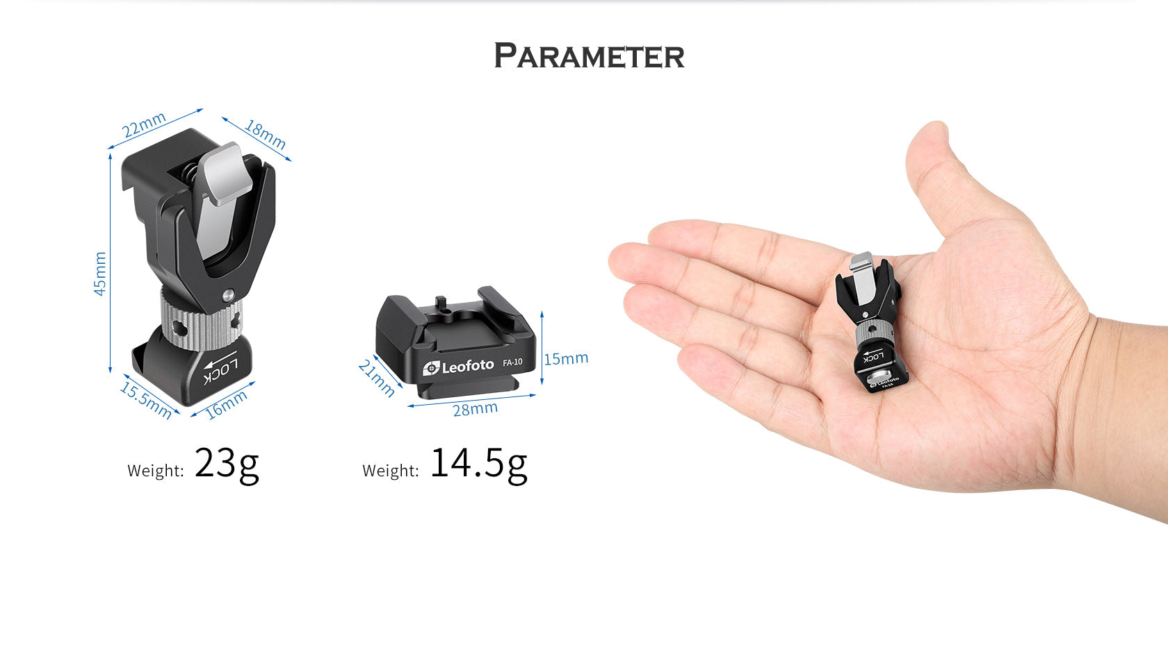 Leofoto FA-16 & FA-10 flash quick release system adapter - photosphere.sg