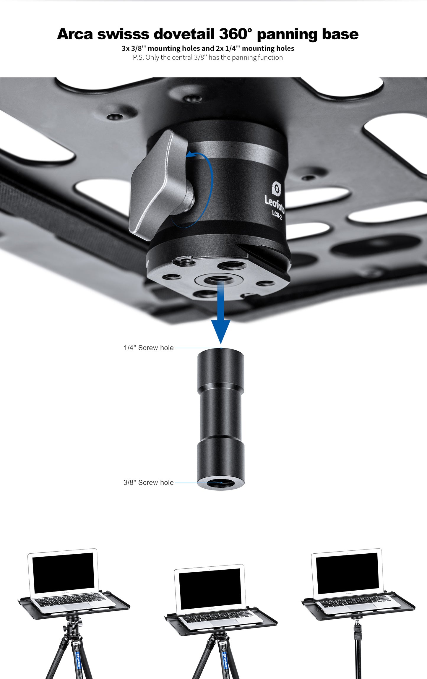 Leofoto LCH-2 laptop tray