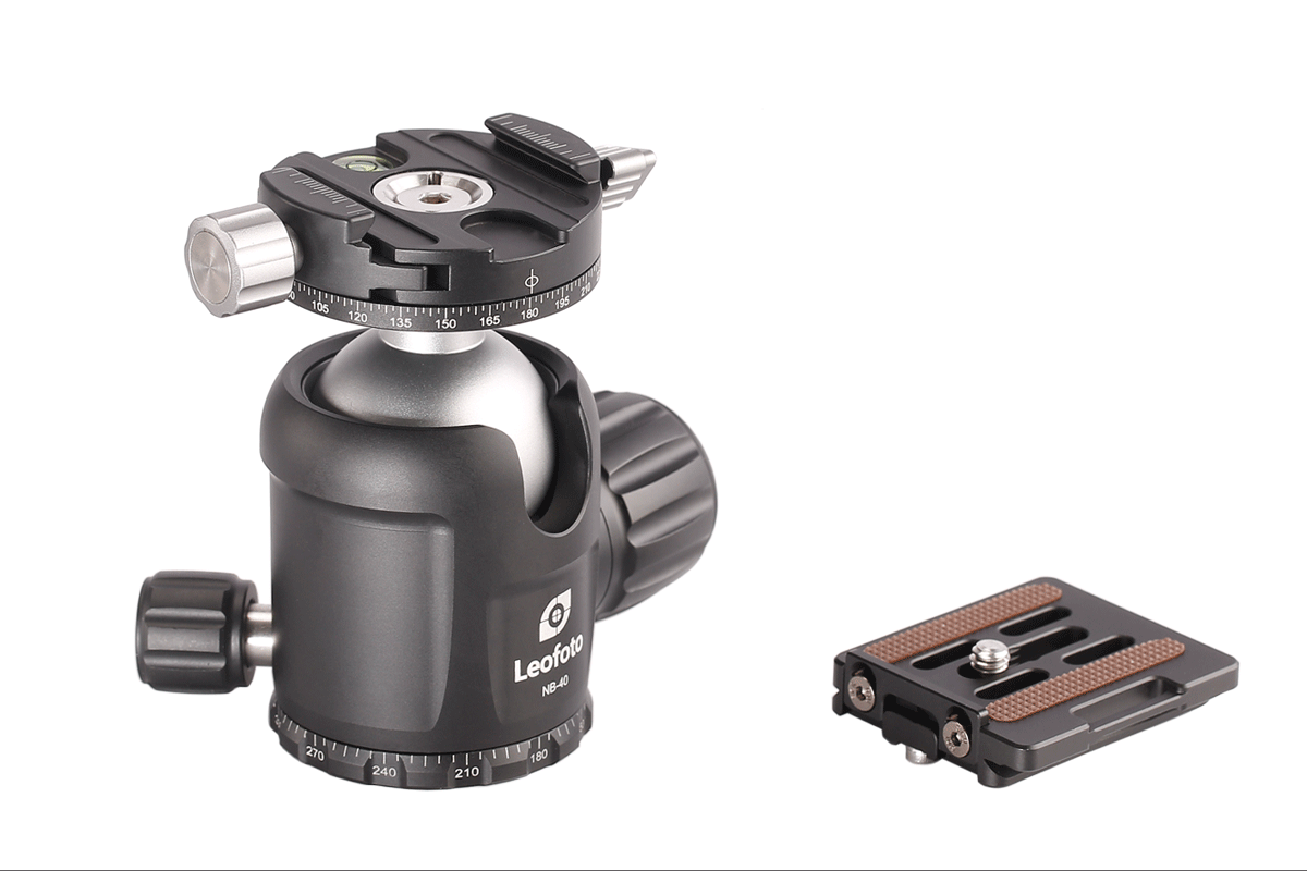 Leofoto NB-40 ballhead + RH-1L panoramic Clamp - photosphere.sg