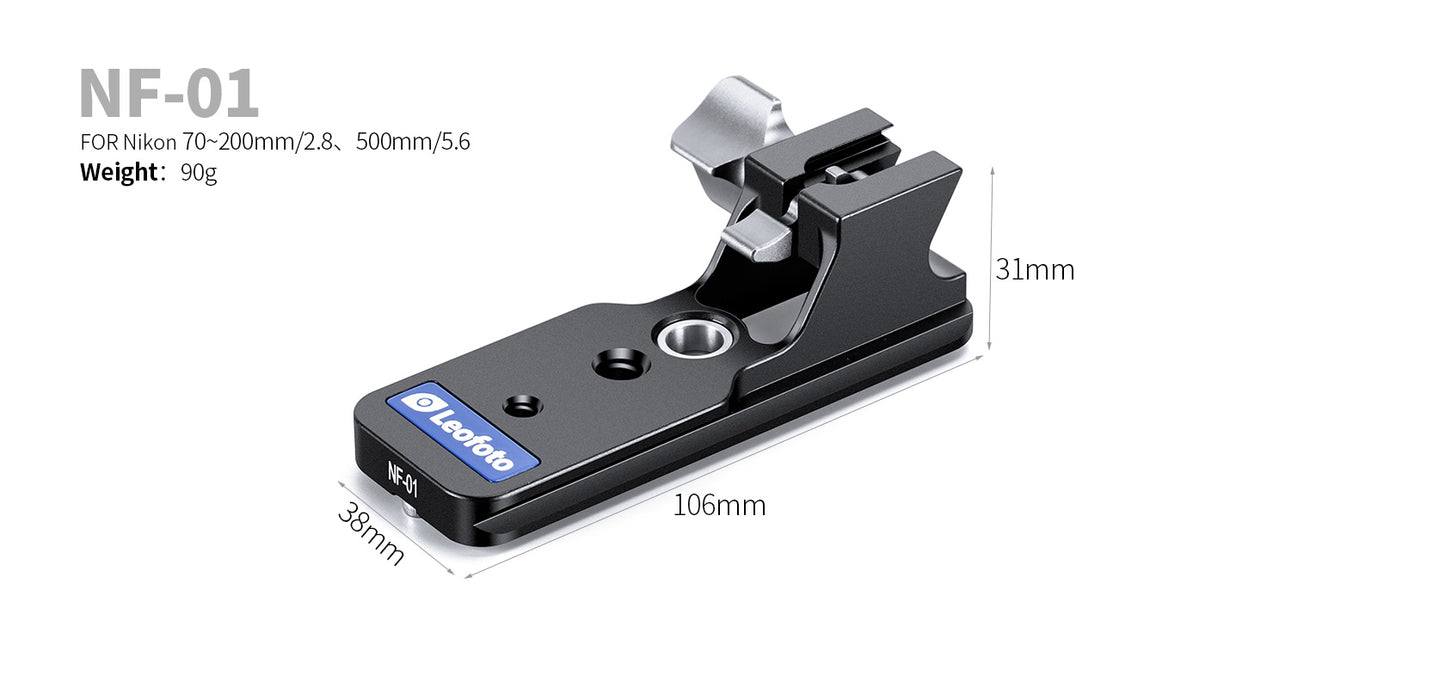 Leofoto Lens Foot For Nikon Lenses NF-01, NF-02, NF-04, NF-05