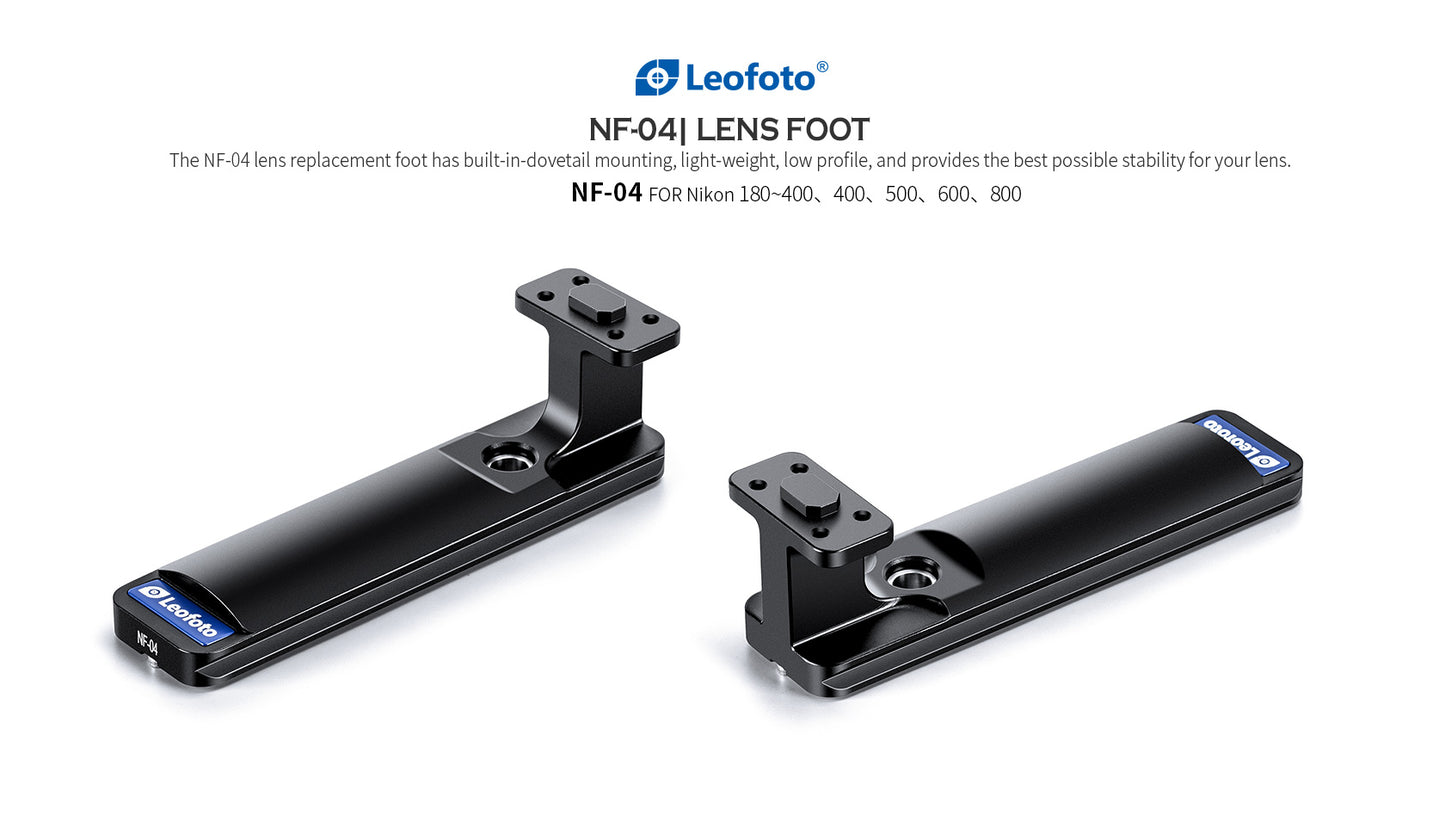 Leofoto Lens Foot For Nikon Lenses NF-01, NF-02, NF-04, NF-05