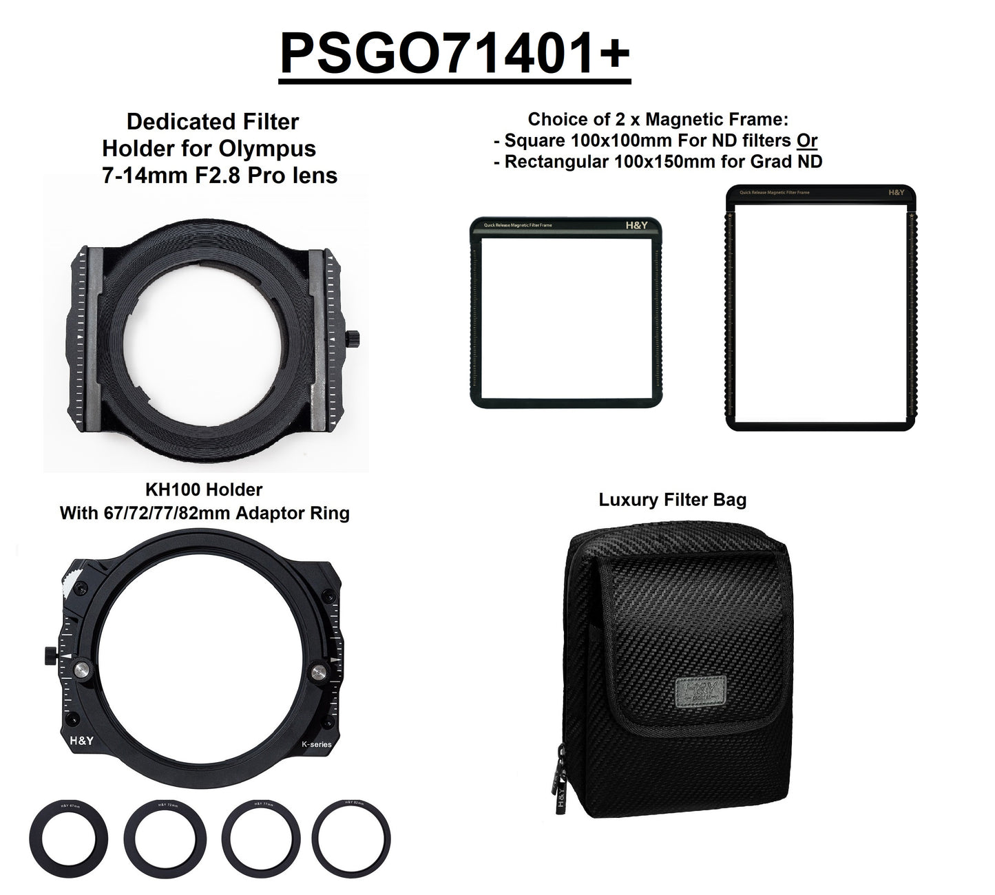 Photosphere H&Y Olympus 7-14mm F2.8 Pro Lens Conversion Kit - photosphere.sg